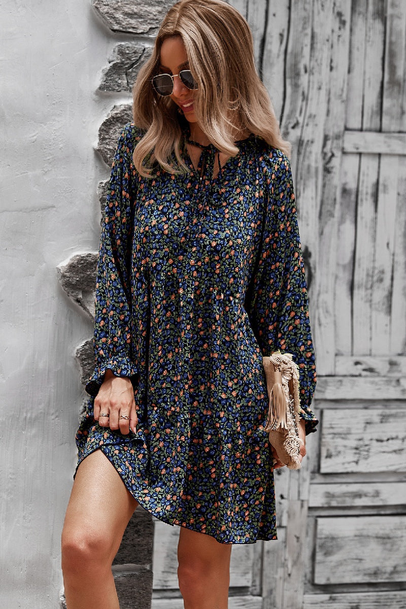 Floral Long Sleeve Dress