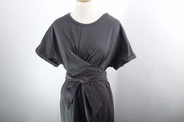 Graphite Tie Dress